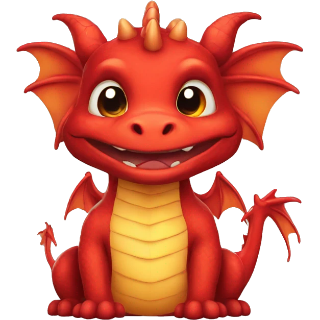 cute red dragon emoji