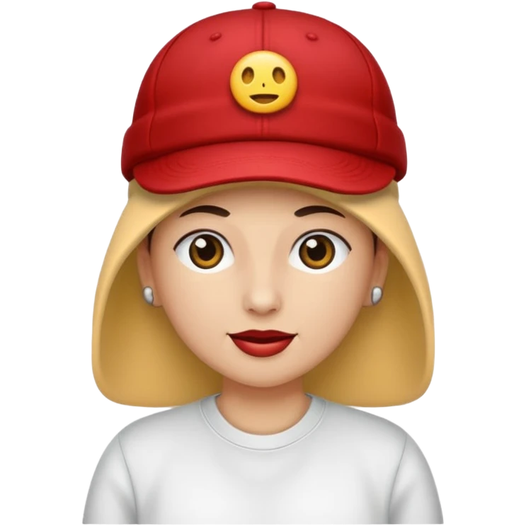 Una persona con gorra de lado y un pasamontañas emoji