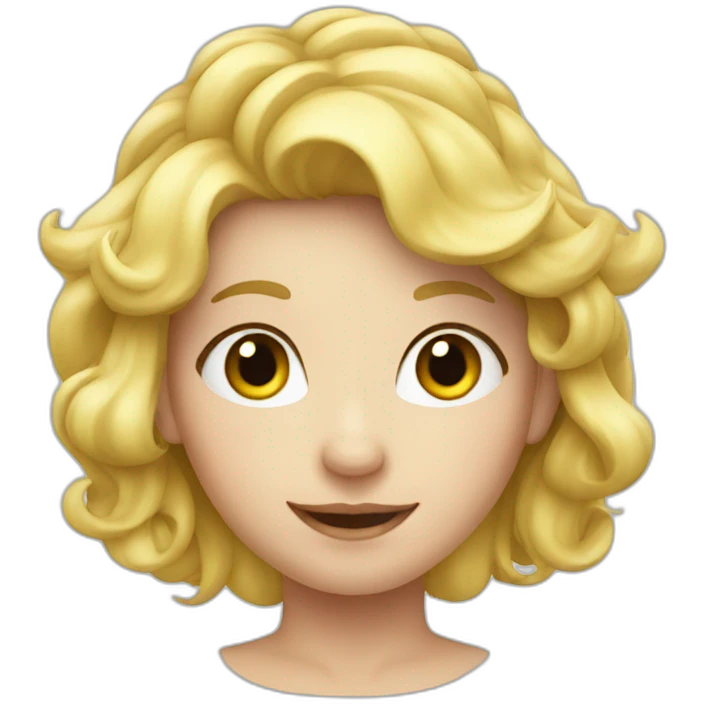 Vache blonde emoji