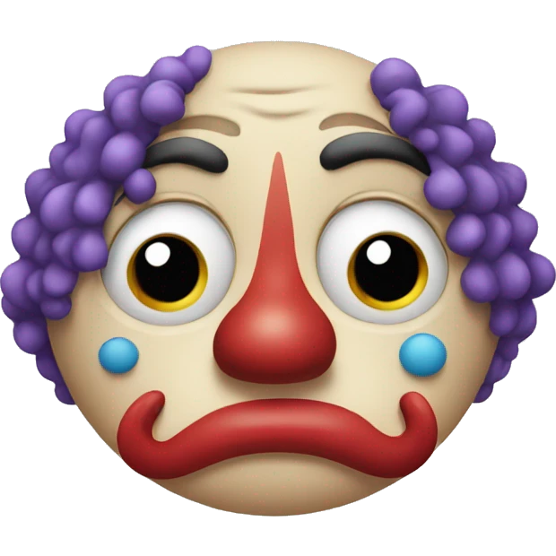sad clown emoji