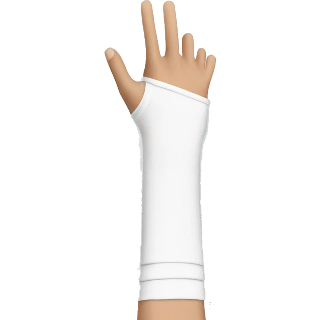 Armsleeves in white emoji