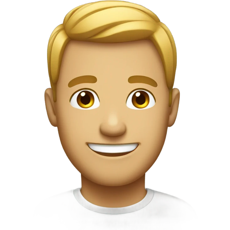 US man smiling emoji
