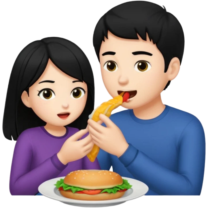Black haired male eating a black haired girl ass xxx emoji