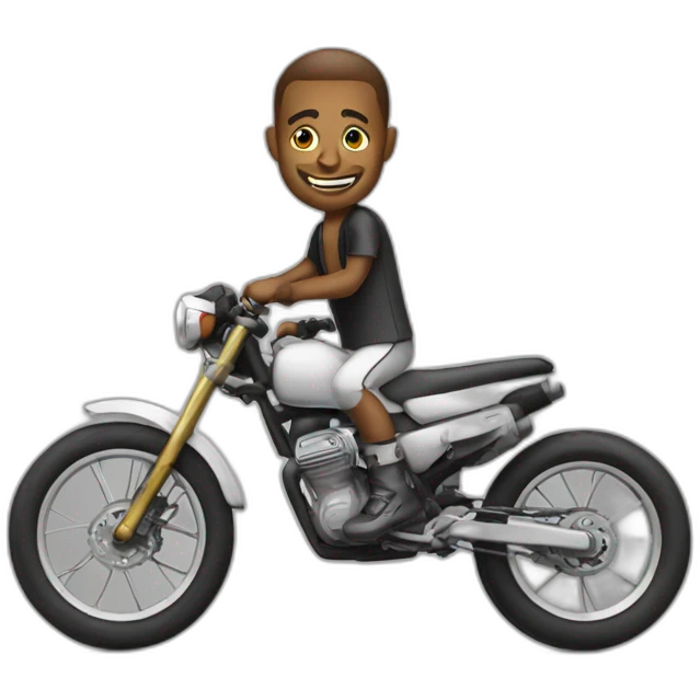 nice guy on a trial bike emoji