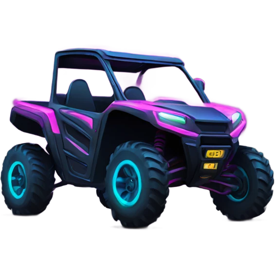 six wheel drive neon utv emoji