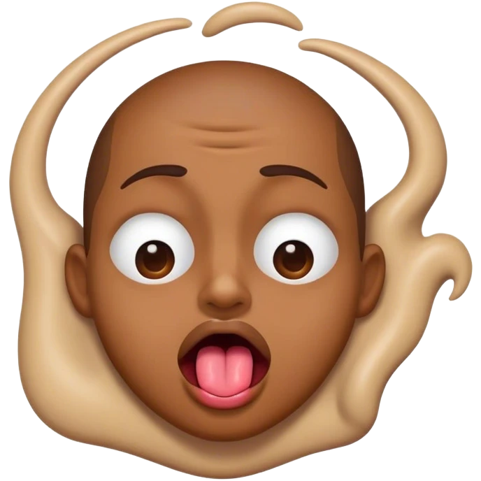 tongue sticking out, eyes shut tight, shaking head  emoji