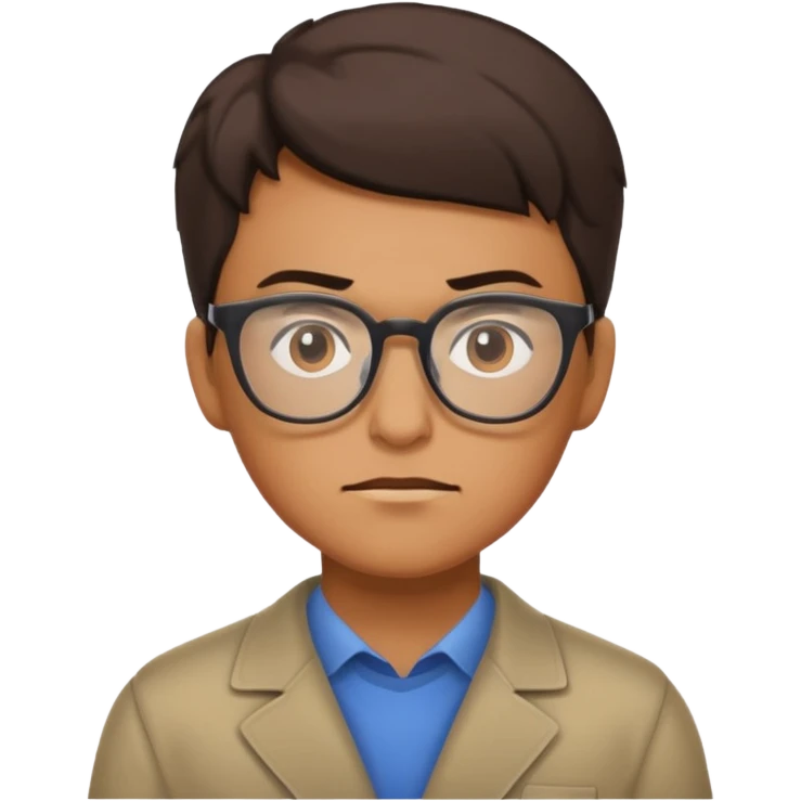 Glasses-Wearing Heroe emoji