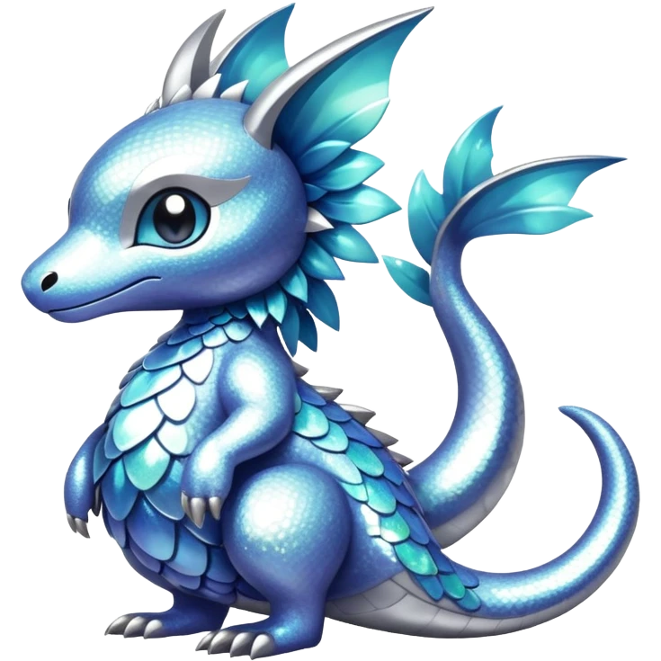 Shiny epic glittery silvery animal-fakemon-creature emoji