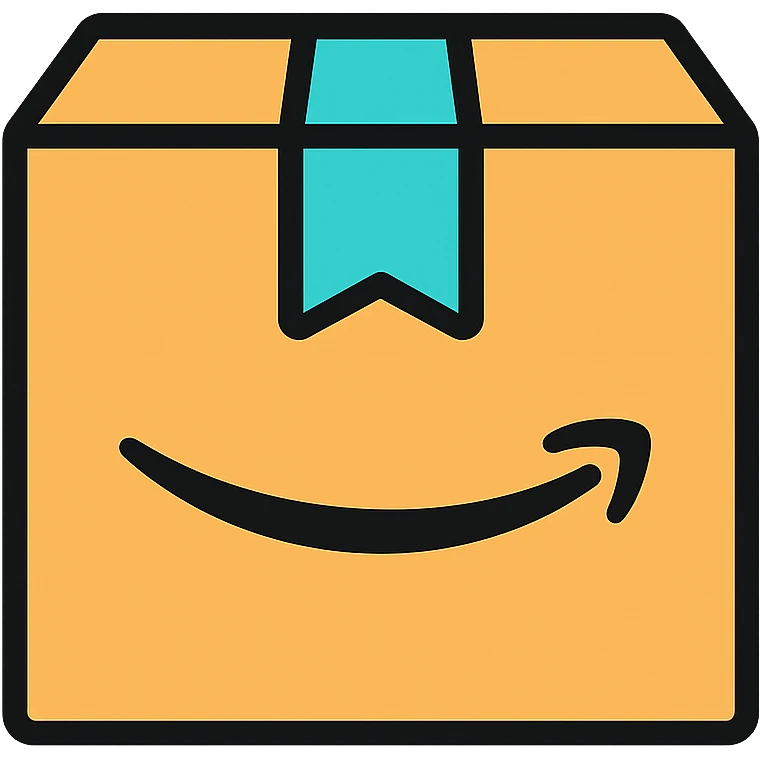 minimal style Amazon delivery box icon, suitable for app icon, no text emoji