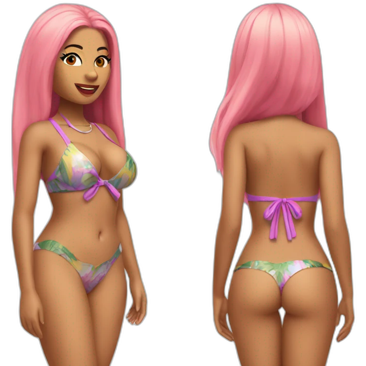 Nicki Minaj bikini emoji