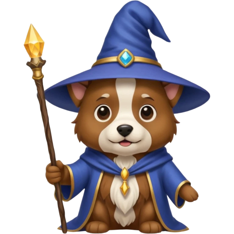 Dog wizard emoji