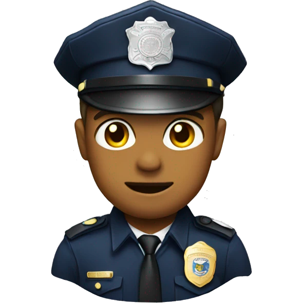 police officer badge emoji