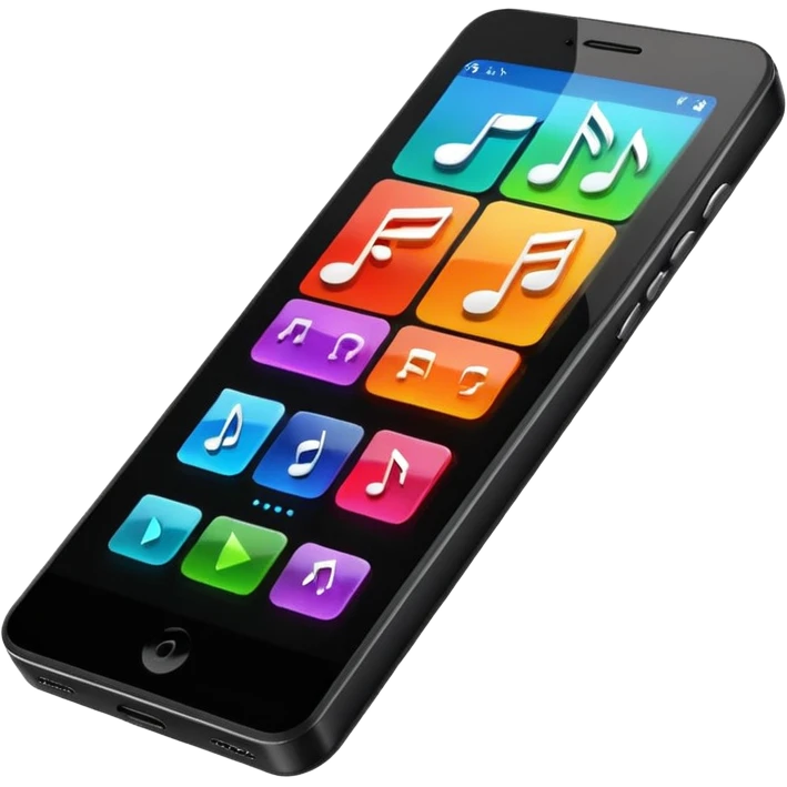 phone with music on the screen








 emoji