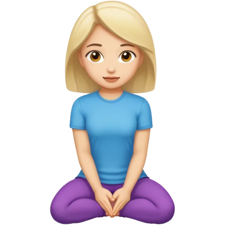 Girl on her knees emoji