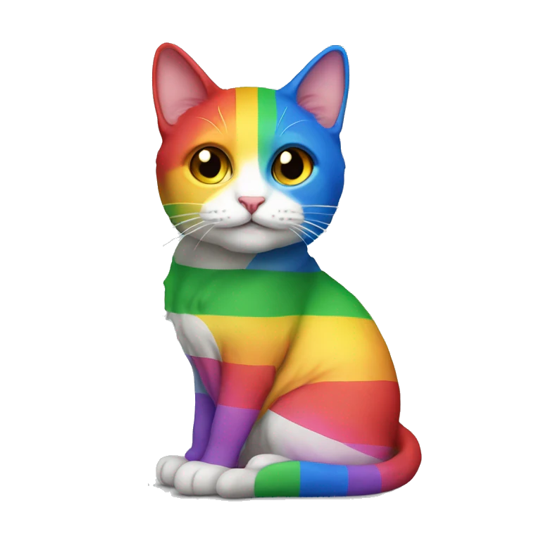 pride flag cat emoji