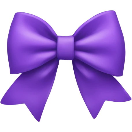 Purple bow emoji