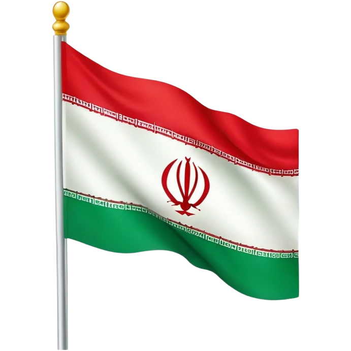 Iranian flag emoji without the logo in the middle emoji
