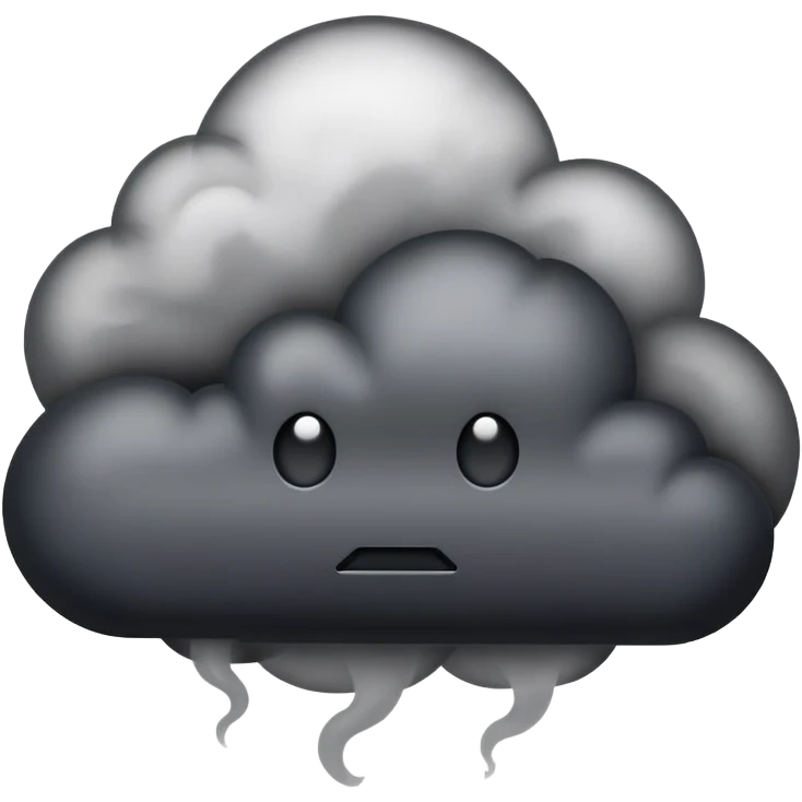 Black cloud emoji