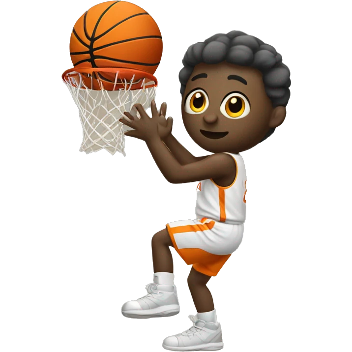 Shooting basketball emoji