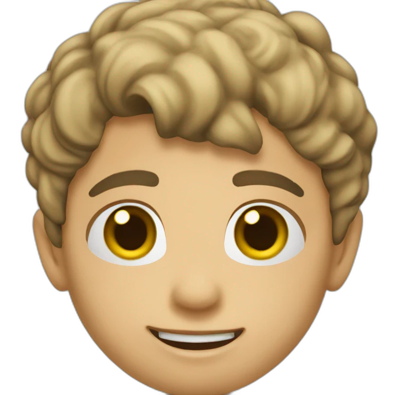 Niño jugando pc emoji