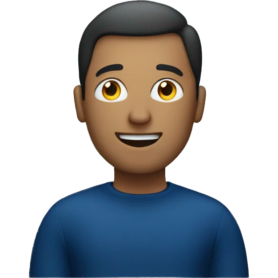 man-behind-laptop-dark blue color emoji