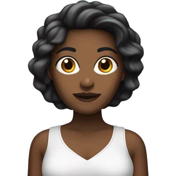 Mujer cabello oscuro emoji