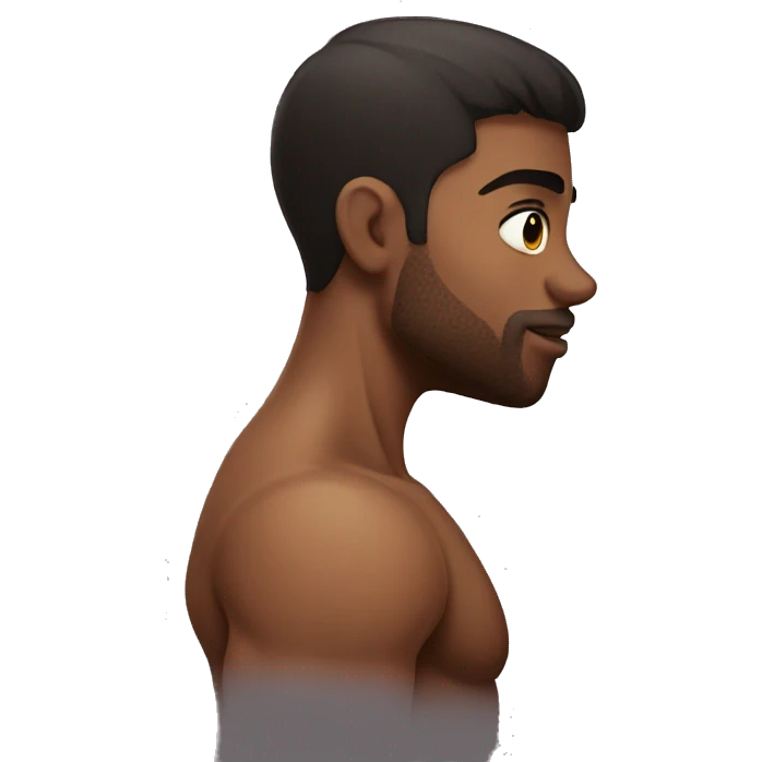 muscular boys sharing a kiss emoji