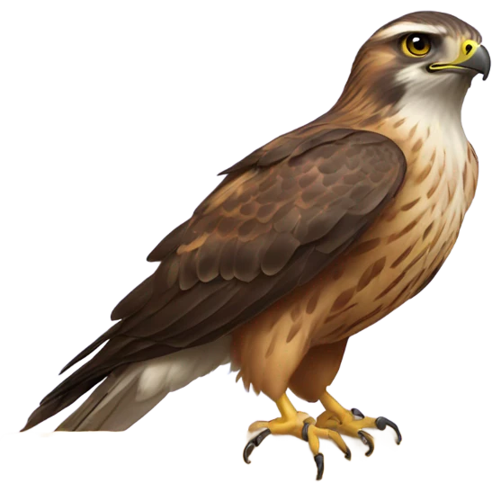 hawk with a beehive emoji
