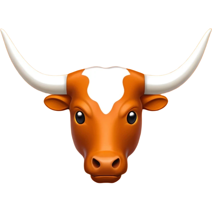 Texas longhorns logo all orange emoji