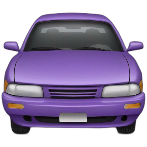 purple car top front view emoji