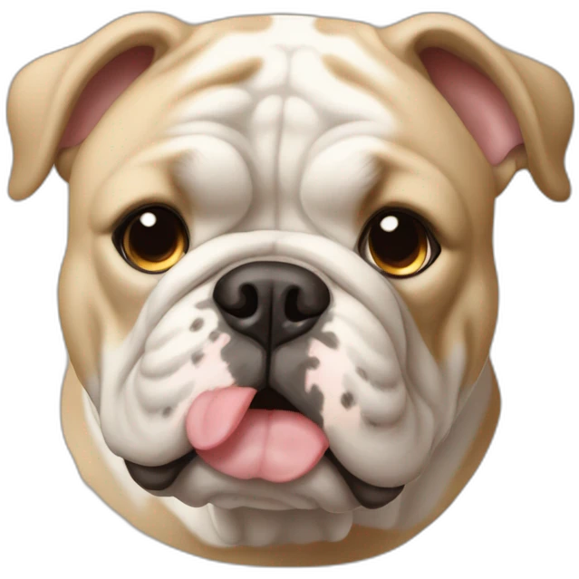 Bulldog frances beige emoji