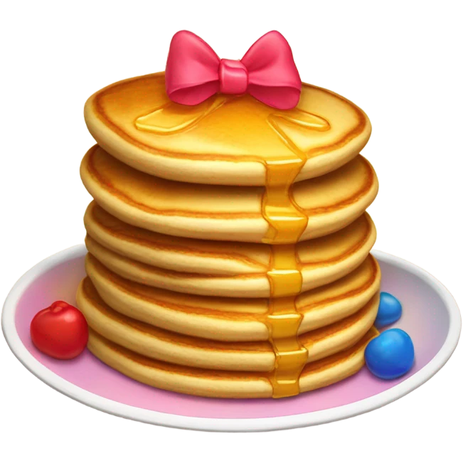 Pancake with a bow  emoji