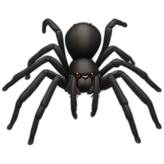 Araña negra catolica emoji