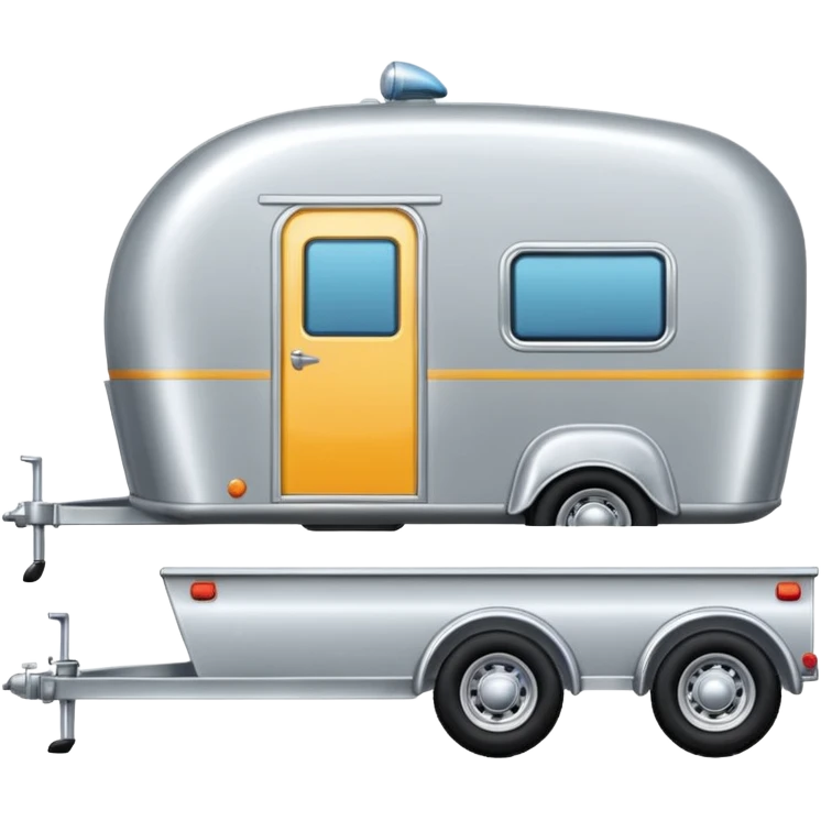 car pulling a venter trailer  emoji