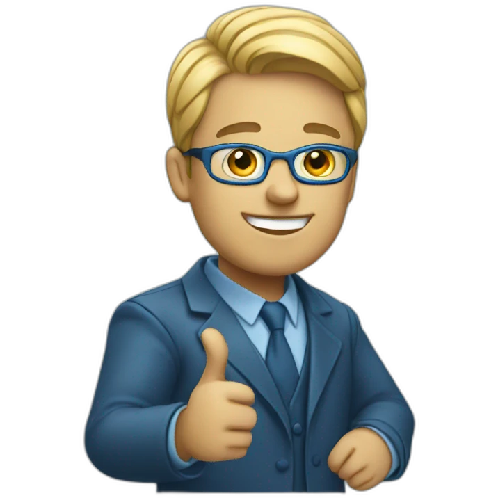 blue success tik emoji