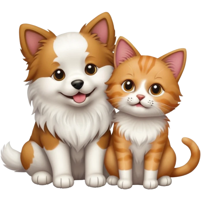 Dog cat emoji