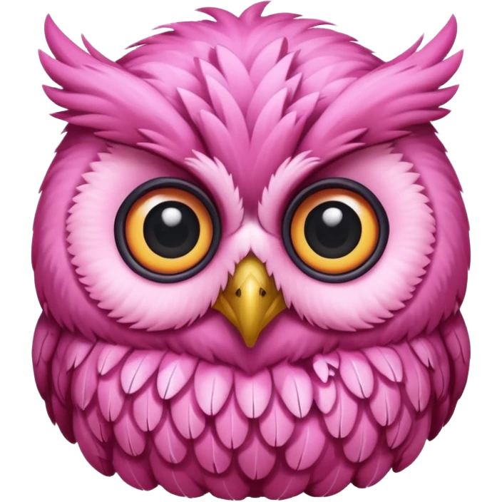 image of a pink owl emoji
