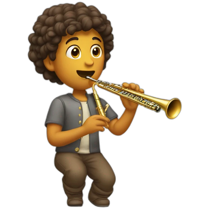 caca qui joue de la flute emoji