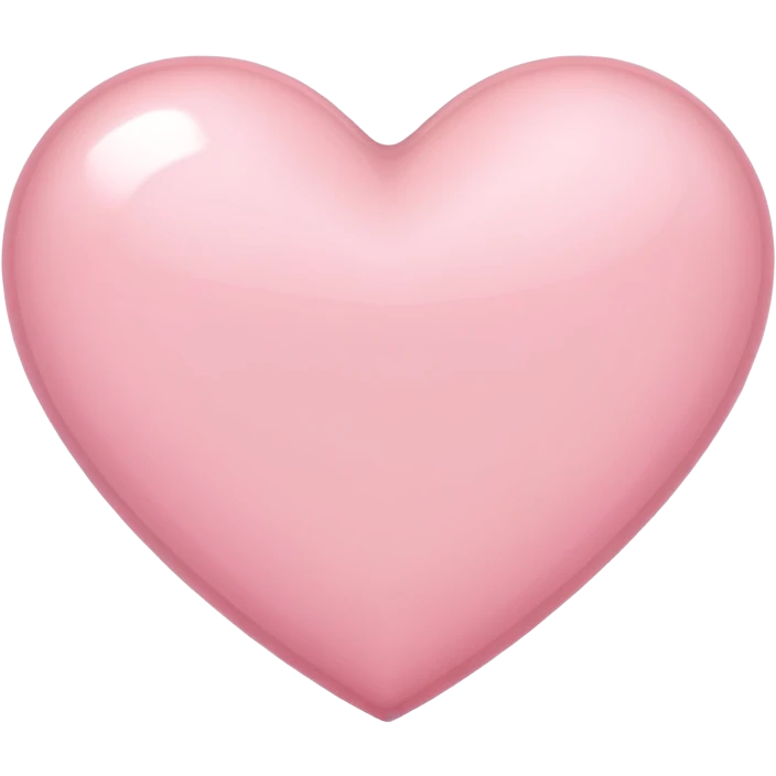 Light pink heart  emoji