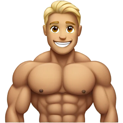 Bodybuilding model emoji