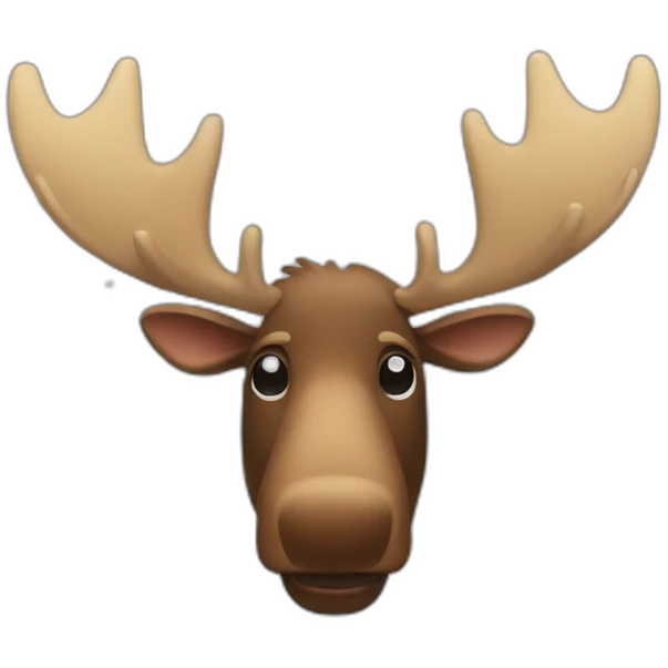 Moose at christmas emoji