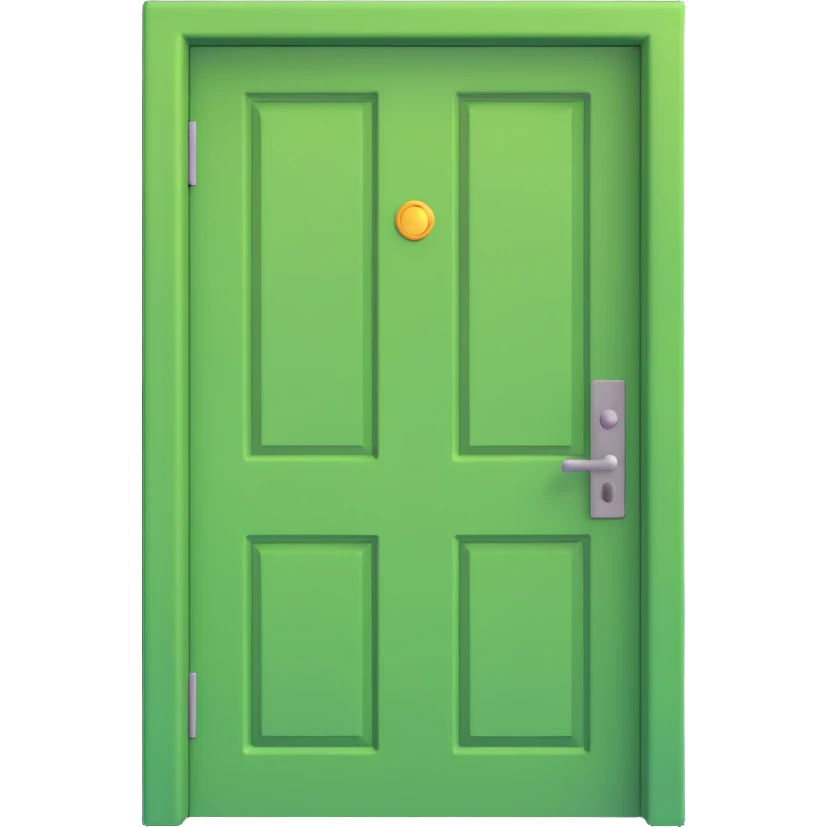 A green door emoji