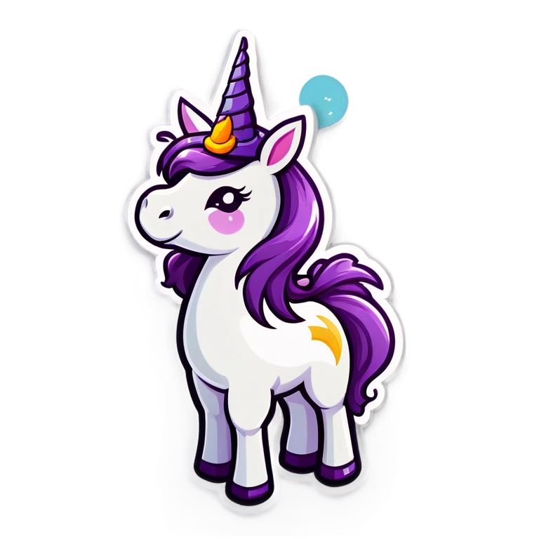 unicorn with witch hat emoji