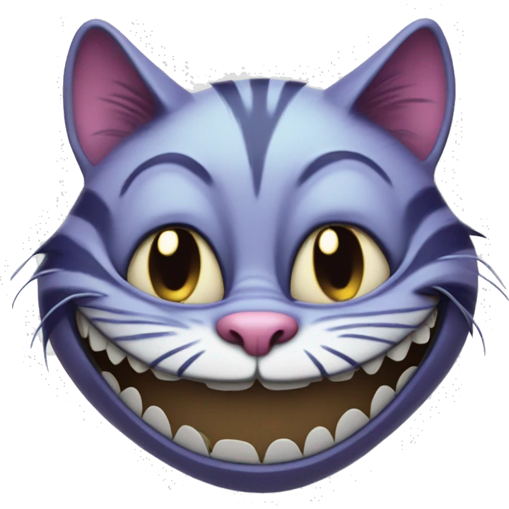 cheshire cat smiling emoji