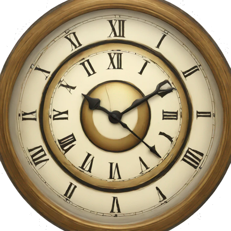 vintage clock emoji
