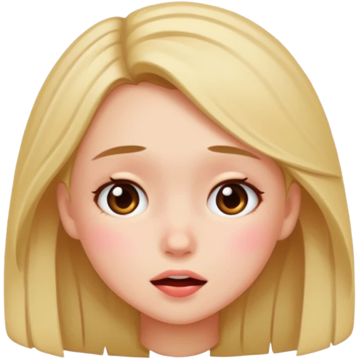 naked girl with a very massive butt farting emoji