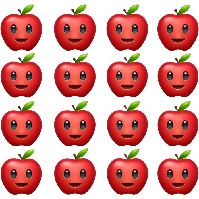 simple X emoticon in red, apple emoji style emoji