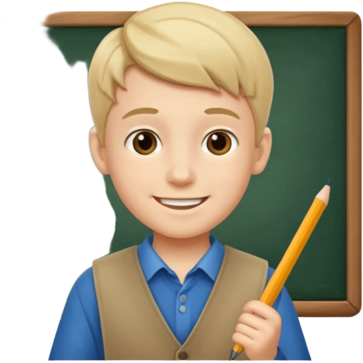 boy teaching emoji