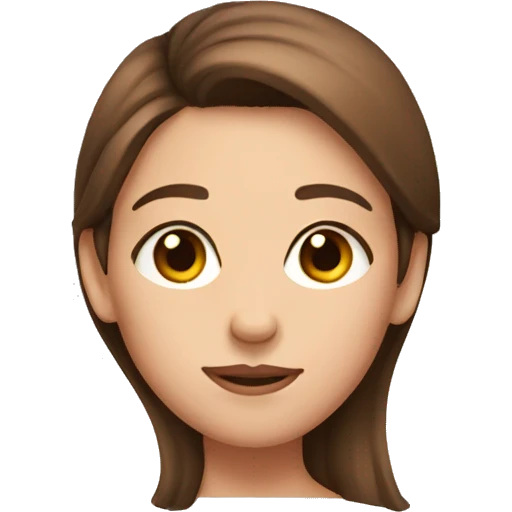 With girl with Brown hair rolling eyes emoji