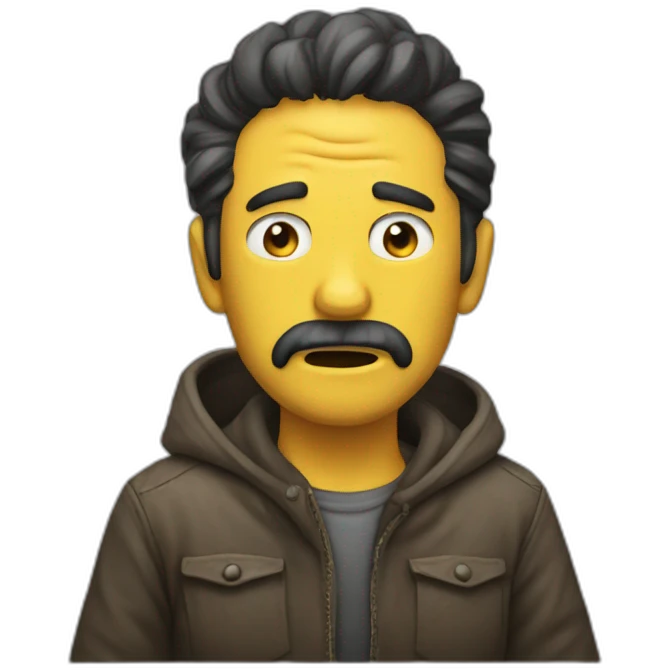 Hombre llorando emoji